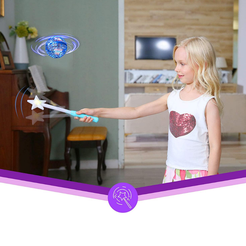 Hand-Controlled 360° Rotating Mini UFO Ball Spinner