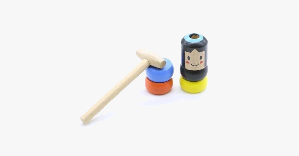 Unbreakable wooden sales man magic toy