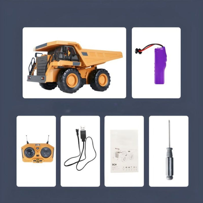 Remote Controlled Construction Truck Toy