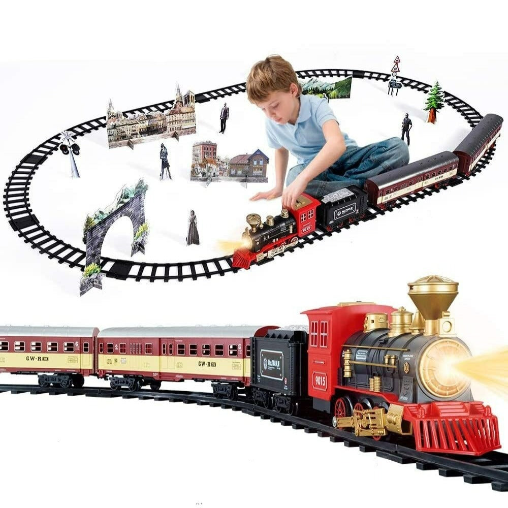 Electric Model Railway Set and Train for Kids