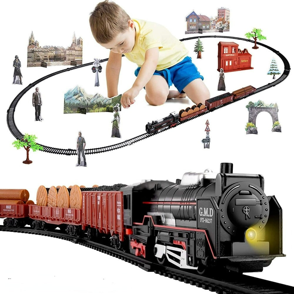 Electric Model Railway Set and Train for Kids