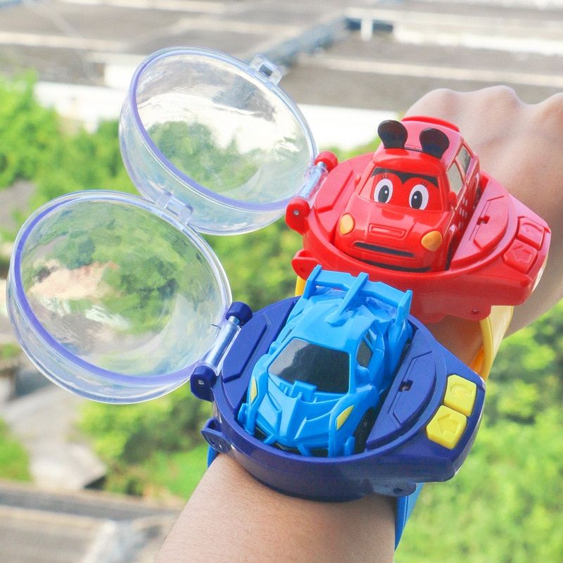 Mini Remote Control Analog Watch Car